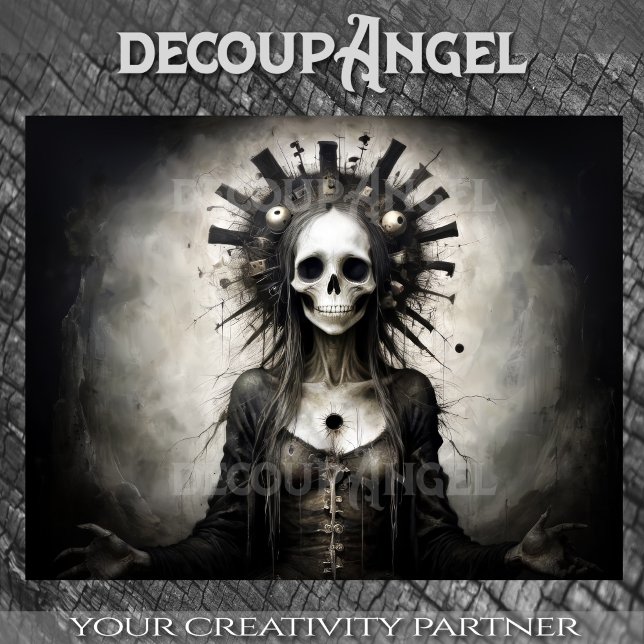 Santa Muerte Whispertod - Decoupage - Seidenpapier (Von Creator hochgeladen)