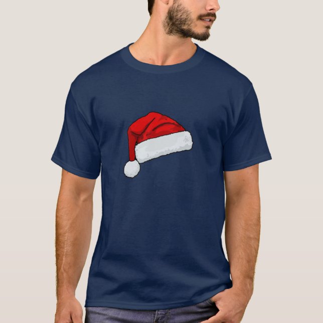 Santa-Mütze T-Shirt (Vorderseite)
