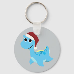 Santa Nessie Schlüsselanhänger