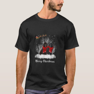 Santa Neufundland Couple Frohe Weihnachtsgeburt Ge T-Shirt