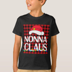 Santa Nonna Claus Familie Weihnachten Pajama Buffa T-Shirt