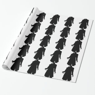 Santa nosferatu geschenkpapier