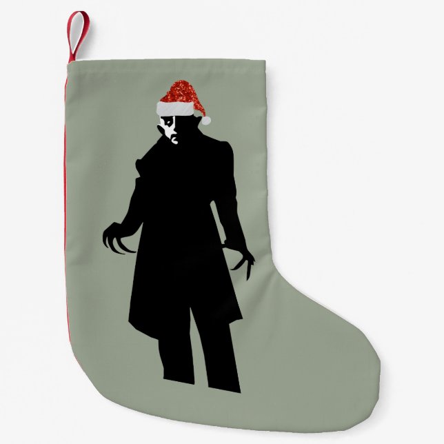 Santa nosferatu Weihnachtsfeiertage Strumpf Kleiner Weihnachtsstrumpf (Vorderseite)
