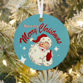Santa Nr. 4 Ornament Aus Metall