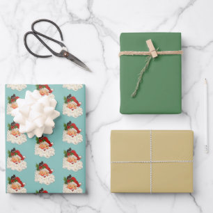 Santa Nr. 5 Packpapierblätter Geschenkpapier Set