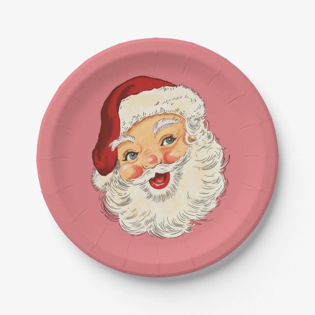 Santa Nr. 6 Papierplatte Pappteller (Vorderseite)