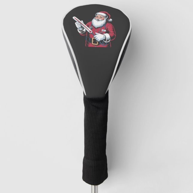 Santa Nurse Xmas Nursing Healthcare Worker   Golf Headcover (Vorderseite)