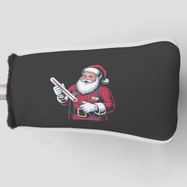 Santa Nurse Xmas Nursing Healthcare Worker   Golf Headcover (Vorderseite)