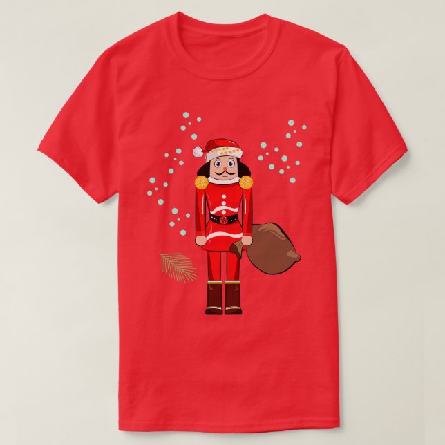 Santa Nutcracker Weihnachten T-Shirt (Design vorne)