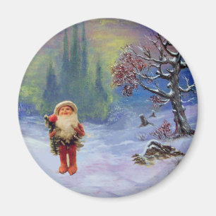 SANTA OF THE GNOMES Funny Christmas Magnet