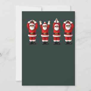 Santa Ohio Mittlerer Westen Party O-H-I-O Weihnac Feiertagskarte