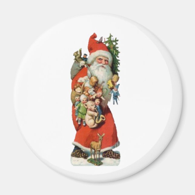 Santa Old Mode Magnet (Vorne)