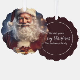 Santa Ornament Card 