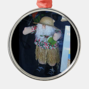 SANTA ORNAMENT "HULA SKIRT" AUS METALL