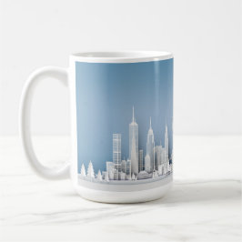 Santa Over New York City Christmas Mug Kaffeetasse