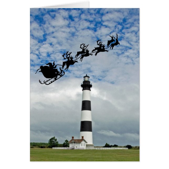 Santa Over the Bodie Island Lighthouse (Vorne)