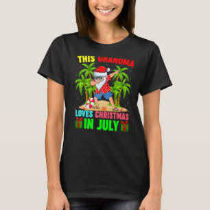 Santa Palm ertrinken Diese Oma-Lieben Christm T-Shirt