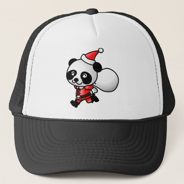 Santa Panda Truckerkappe (Vorderseite)