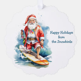 Santa Paper Ornament Card surfen