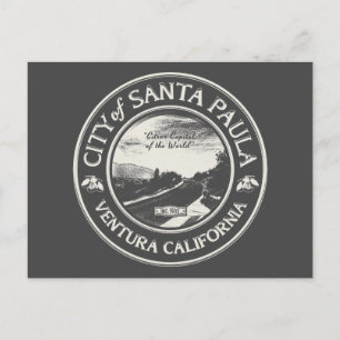 SANTA PAULA KALIFORNIEN POSTKARTE