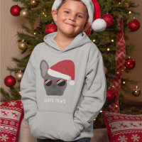 Santa Paws Christmas Blue French Bulldog