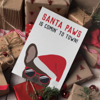 Santa Paws Christmas Brown French Bulldog