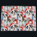 Santa Paws Christmas Wrap Frenchie Edition Große Geschenktüte<br><div class="desc">Machen Sie sich mit unserer "Weihnachtsgeschenktafel"-Kollektion für eine festliche Frenchie-Fest fertig. Diese charmanten Geschenktaschen zeigen liebenswerte französische Bulldoggen Welpen,  die Weihnachtsmannmützen tragen und ihren Urlaub zum Feiern bringen. Schreib deine Geschenke mit bezauberndem französischem Stil und mache diese Saison schöner denn je.</div>