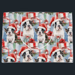 Santa Paws Christmas Wrap Frenchie Edition Große Geschenktüte<br><div class="desc">Machen Sie sich mit unserer "Weihnachtsgeschenktafel"-Kollektion für eine festliche Frenchie-Fest fertig. Diese charmanten Geschenktaschen zeigen liebenswerte französische Bulldoggen Welpen,  die Weihnachtsmannmützen tragen und ihren Urlaub zum Feiern bringen. Schreib deine Geschenke mit bezauberndem französischem Stil und mache diese Saison schöner denn je.</div>