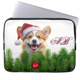 Santa Paws Corgi Holiday Laptop Design Laptopschutzhülle