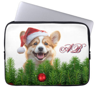 Santa Paws Corgi Holiday Laptop Design Laptopschutzhülle