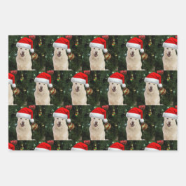 Santa Paws - Crystal the Husky Geschenkpapier Set