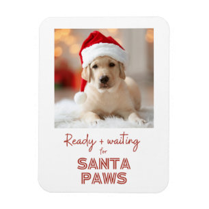 Santa Paws fertig und gewartet - Hundebhaberin Wei Magnet