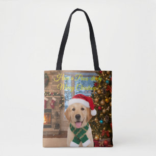Santa Paws Festivals Golden Retriever Shopper