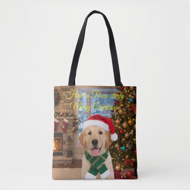 Santa Paws Festivals Golden Retriever Shopper (Vorderseite)