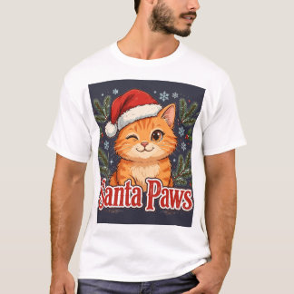 Santa Paws Katze — Weihnachten T-Shirt