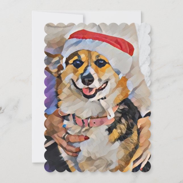 Santa Paws kommt in die Stadt Einladung (Vorderseite)