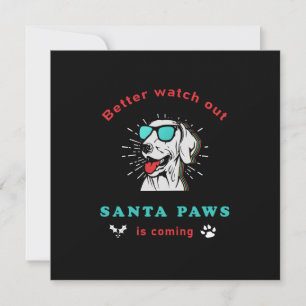 Santa Paws kommt Weihnachten im Vintage