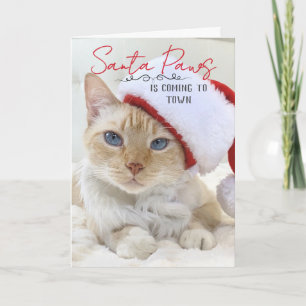 Santa Paws kommt Weihnachten in die Stadt Karte