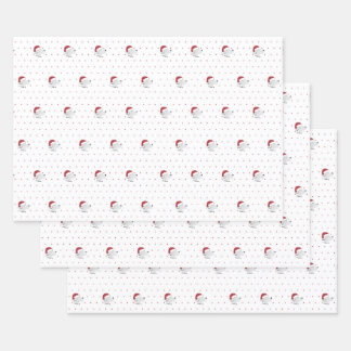 Santa Paws - Niedliches Hundethema Weihnachten Geschenkpapier Set