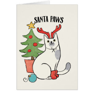 Santa Paws Rentierkatze