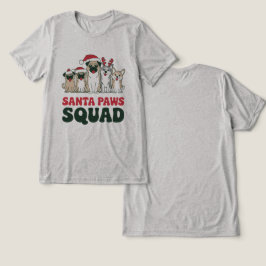 Santa Paws Squad T-Shirt Tri-Blend Shirt