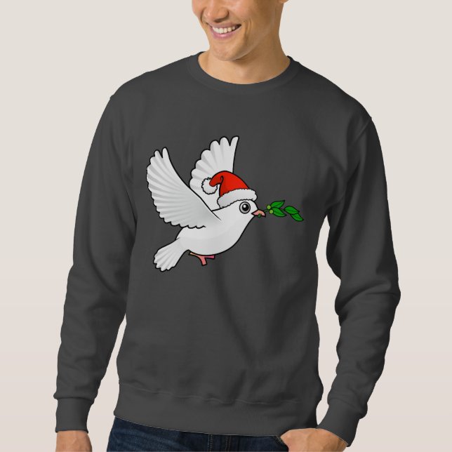 Santa Peace Dove Sweatshirt (Vorderseite)