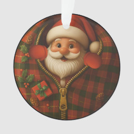Santa Peekaboo Cozy Weihnachtsbaumschmuck Ornament