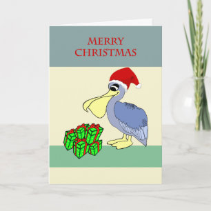 Santa Pelican Frohe Weihnachten