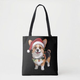 Santa Pembroke Welsh Corgi Weihnachtsbaumlichter 