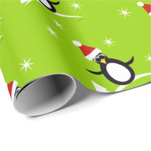 Santa Penguin Geschenkpapier