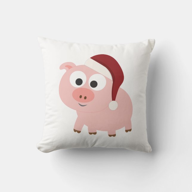 Santa Pig Kissen (Vorderseite)