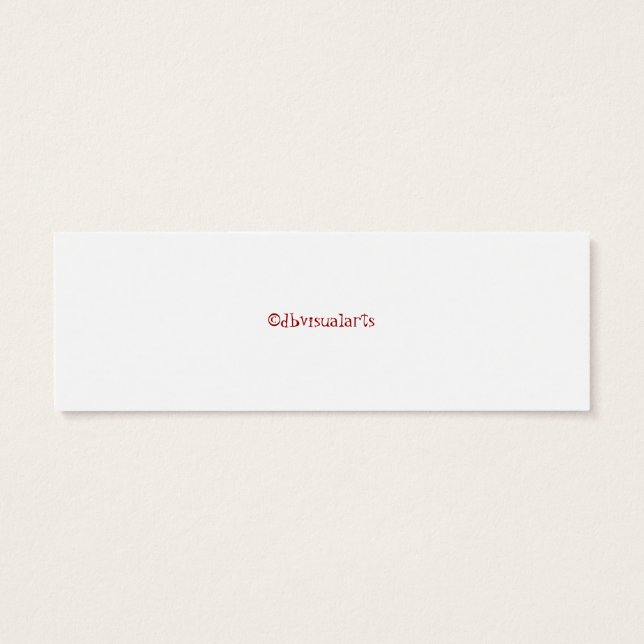 Santa-Pinguin-Geschenkmarke (Rückseite)