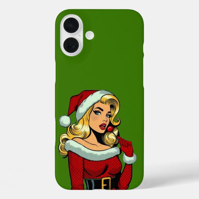 Santa Pinup: Pop Case-Mate iPhone Hülle (Rückseite)