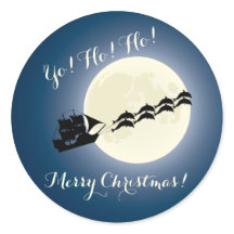 Santa Pirate Schiff mit Delphinen Weihnachtsfeiert